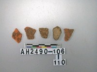 藏品(紅色夾砂陶片)的圖片